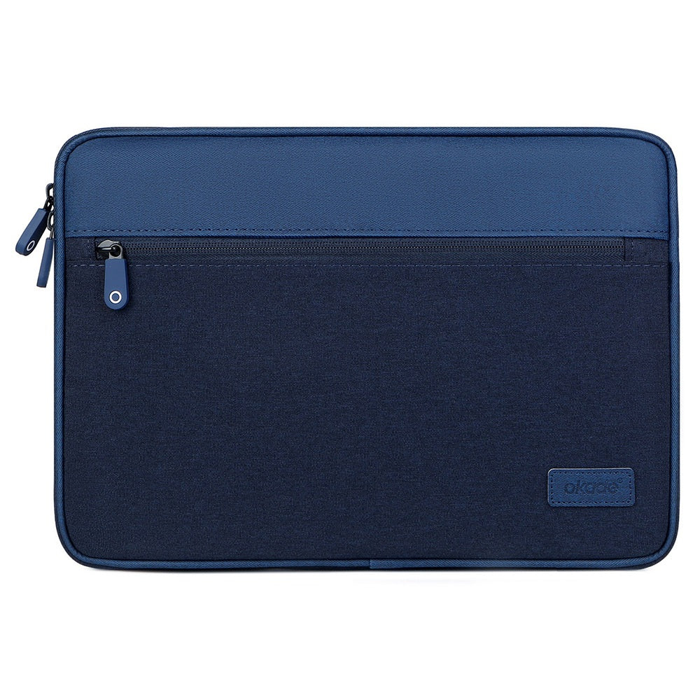 Uniqkart T61 12.9-13.3inch Tablet / Laptop Bag Shockproof Air Cushion Lining Storage Pouch Portable Carrying Bag - Dark Blue