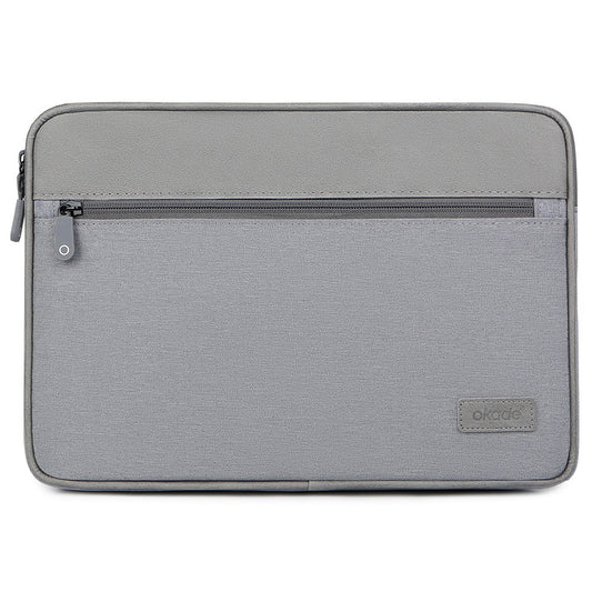 Uniqkart T61 Portable Storage Pouch for 14-14.6inch Laptop Bag Shockproof Air Cushion Lining Carrying Bag - Grey