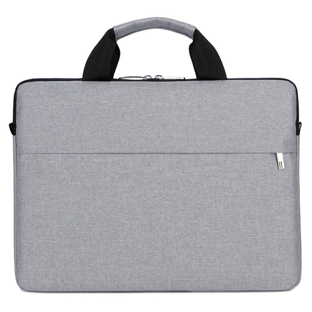OKADE B022 Minimalist Laptop Handbag for 14inch Notebook Soft Lining Carrying Bag (with Shoulder Strap) - Grey
