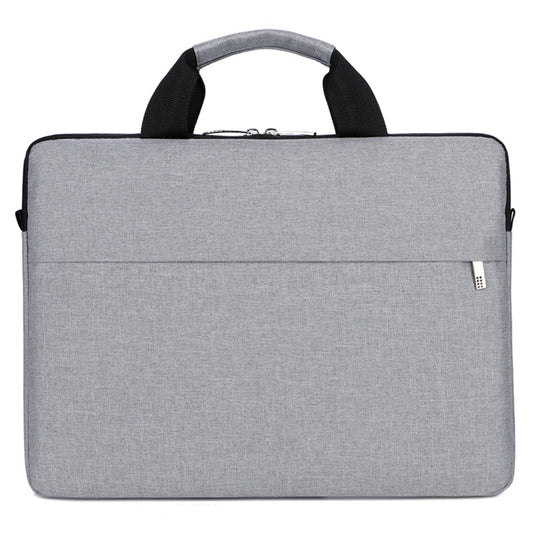 OKADE B022 Minimalist Laptop Handbag for 14inch Notebook Soft Lining Carrying Bag (with Shoulder Strap) - Grey