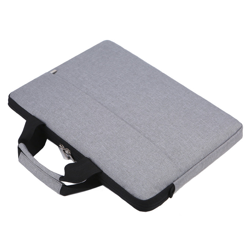 OKADE B022 Minimalist Laptop Handbag for 14inch Notebook Soft Lining Carrying Bag (with Shoulder Strap) - Grey