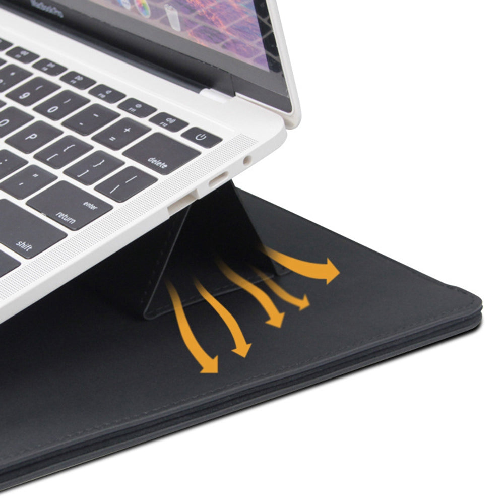 14inch Notebook Computer Ultra-thin Sleeve Shockproof Anti-scratch Laptop Case with Magnetic Holder Stand