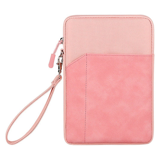 Uniqkart HWL7017 Shockproof Carry Case for iPad mini 7.9-8.4 inch Scratch Resistant Tablets Zippered Sleeve Bag with Outer Pouch - Pink