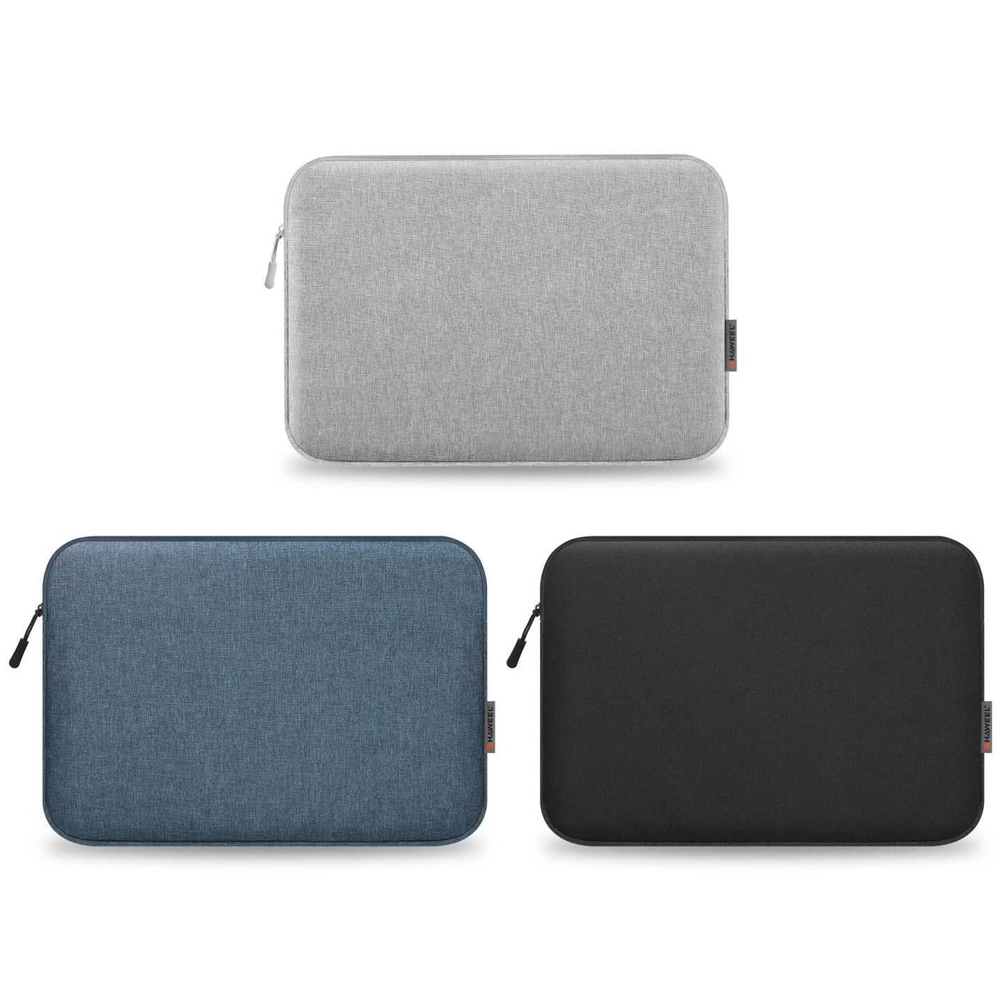 Haweel HWL7015 For MacBook Pro 14 inch (2021) / 15 inch (2013) / (2016) Protective Carrying Case Scratch Resistant Zippered Sleeve Bag (37 x 26cm, 14-15 inch) - Black