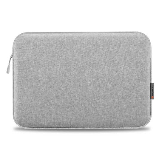 Haweel HWL7014 For MacBook 12-inch with Retina Display(2015) / MacBook Air 13 inch (2022) / (2020) / (2018) Anti-Scratch Carrying Case Protective Sleeve Bag (34 x 25cm, 12.5-13.5 inch) - Light Grey