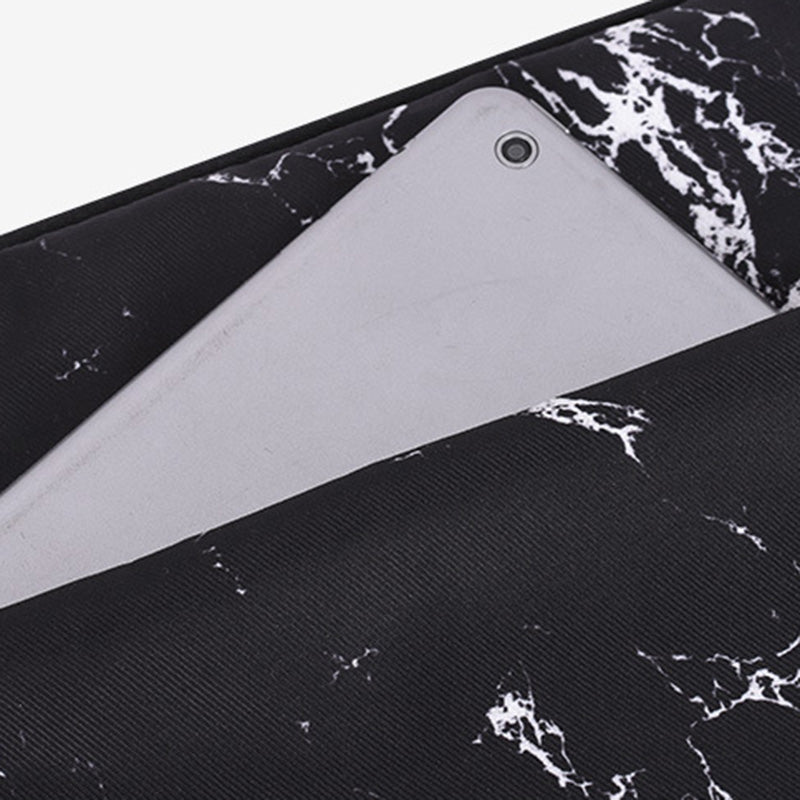 Canvasartisan H32-11 15-inch Laptop Portable Zipper Bag Anti-drop Printed Notebook Protective Sleeve - Black / Yellow
