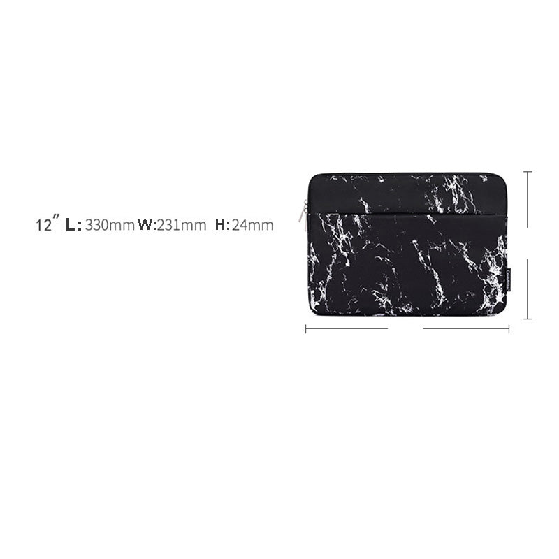 Canvasartisan H32-11 12-inch Laptop Printed Carrying Bag Shockproof Notebook Protective Sleeve - White