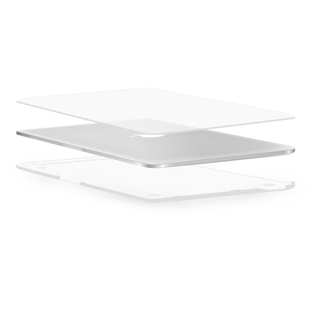 Wiwu For MacBook Pro 16 inch (2021) A2485 Matte Laptop Case PC + TPU Front and Back Notebook Cover - Transparent