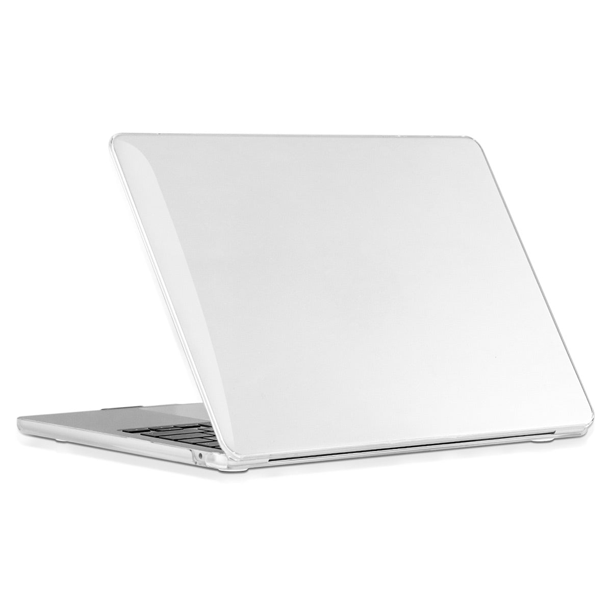 Crystal Laptop Cover for MacBook Air 13 inch (2022)(A2681)(US Version) Protective Case + Slim TPU Keyboard Film + Anti-dust Plugs - Dark Purple