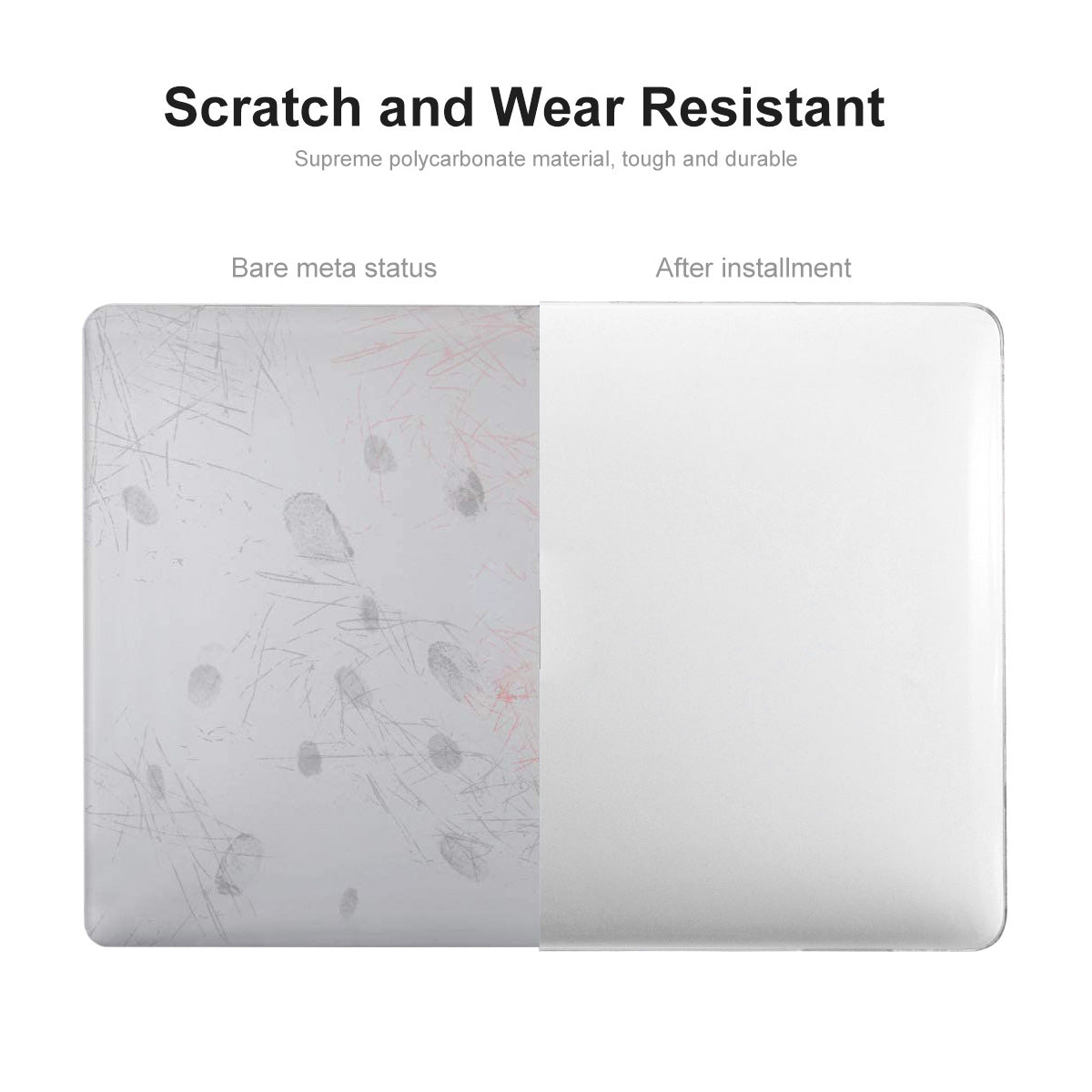 for MacBook Air 13 inch (2022)(A2681)(EU) Anti-scratch Crystal Laptop Protective Cover + Slim TPU Keyboard Film + Anti-dust Plugs - Dark Purple