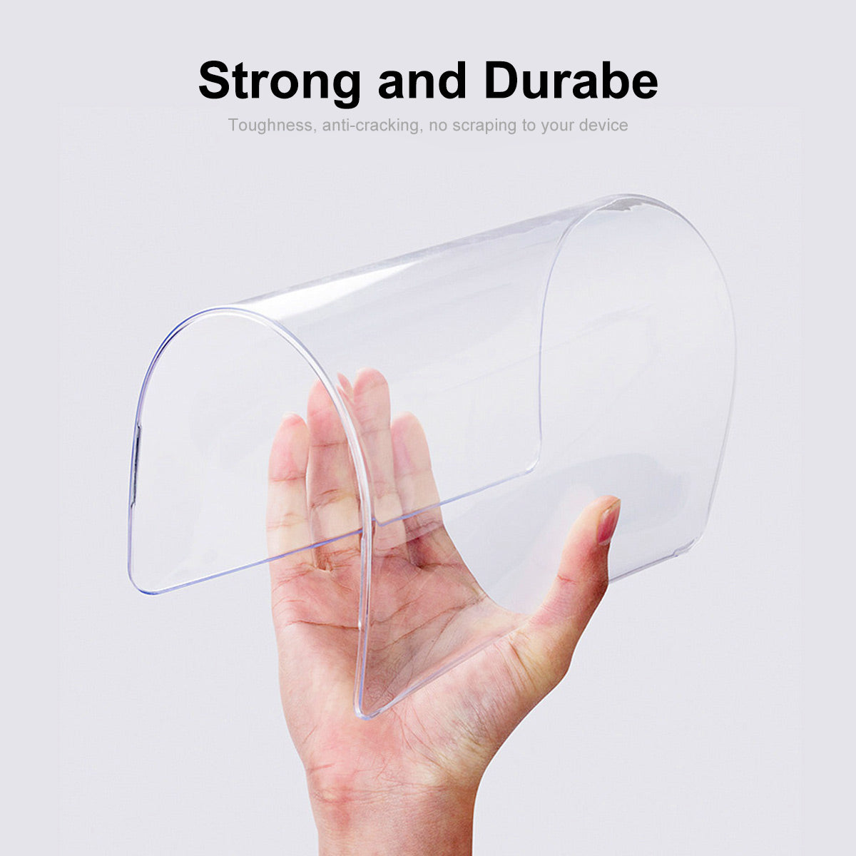 Anti-scratch Case for MacBook Air 13 inch (2022) (A2681) Crystal PC Front and Back Protective Cover Shell  - Transparent