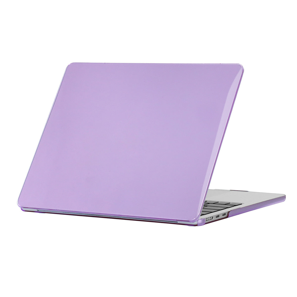 Anti-scratch Case for MacBook Air 13 inch (2022) (A2681) Crystal PC Front and Back Protective Cover Shell - Purple