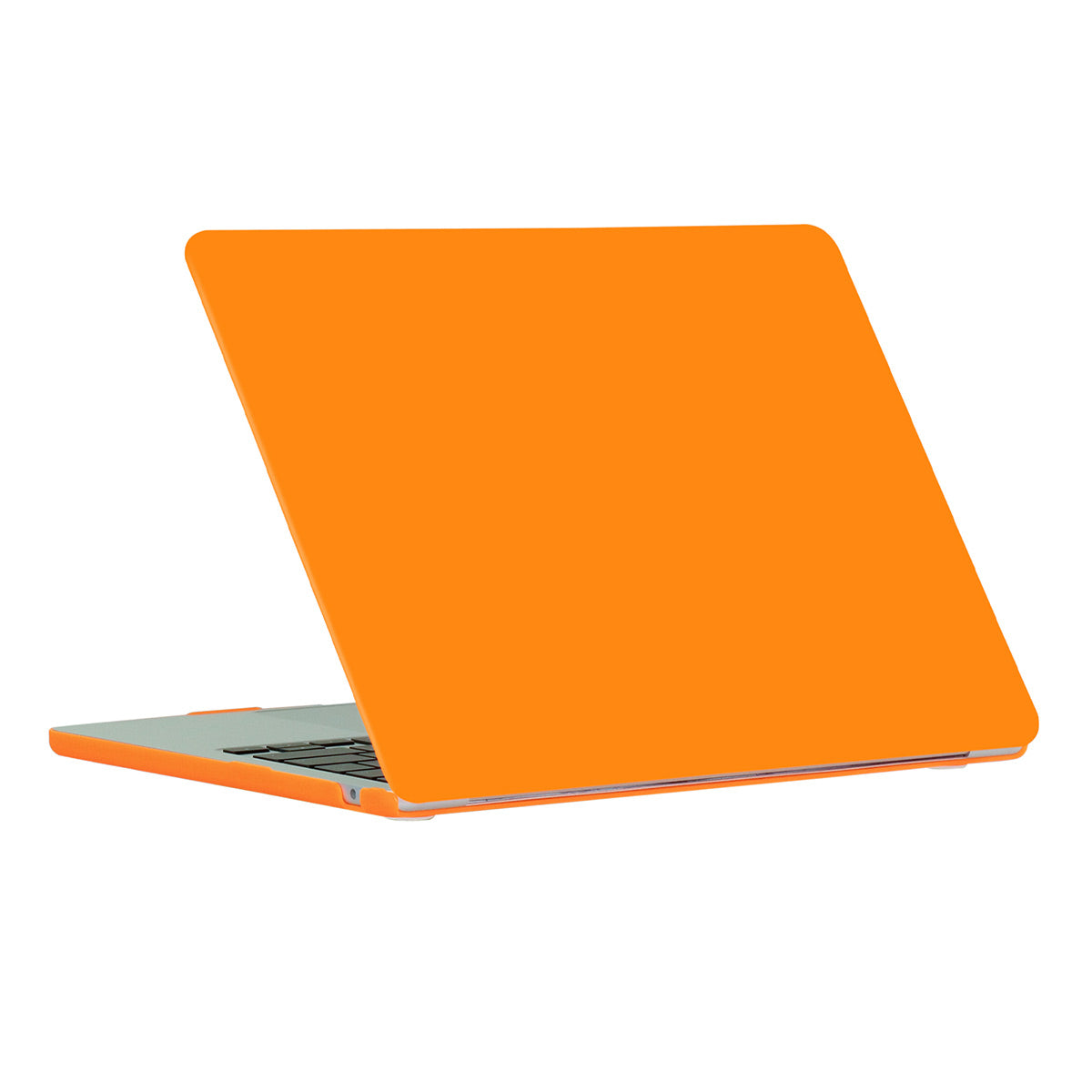 for MacBook Air 13 inch (2022)(A2681) Matte PC Front and Back Protective Case Anti-scratch Shell - Orange