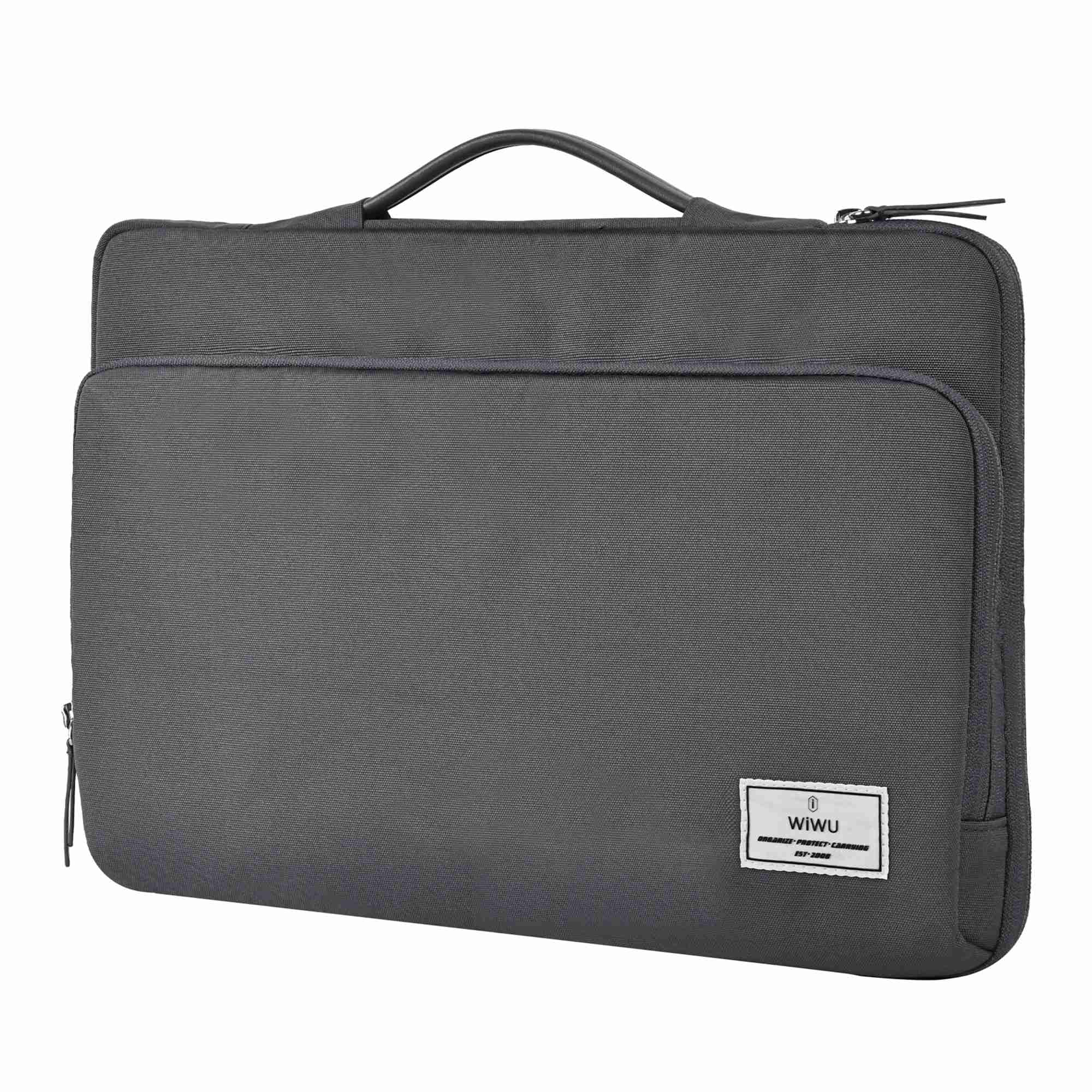 Wiwu ORA 14-inch 450D Polyester Waterproof Laptop Sleeve Handbag Notebook Carrying Bag - Ivory Yellow