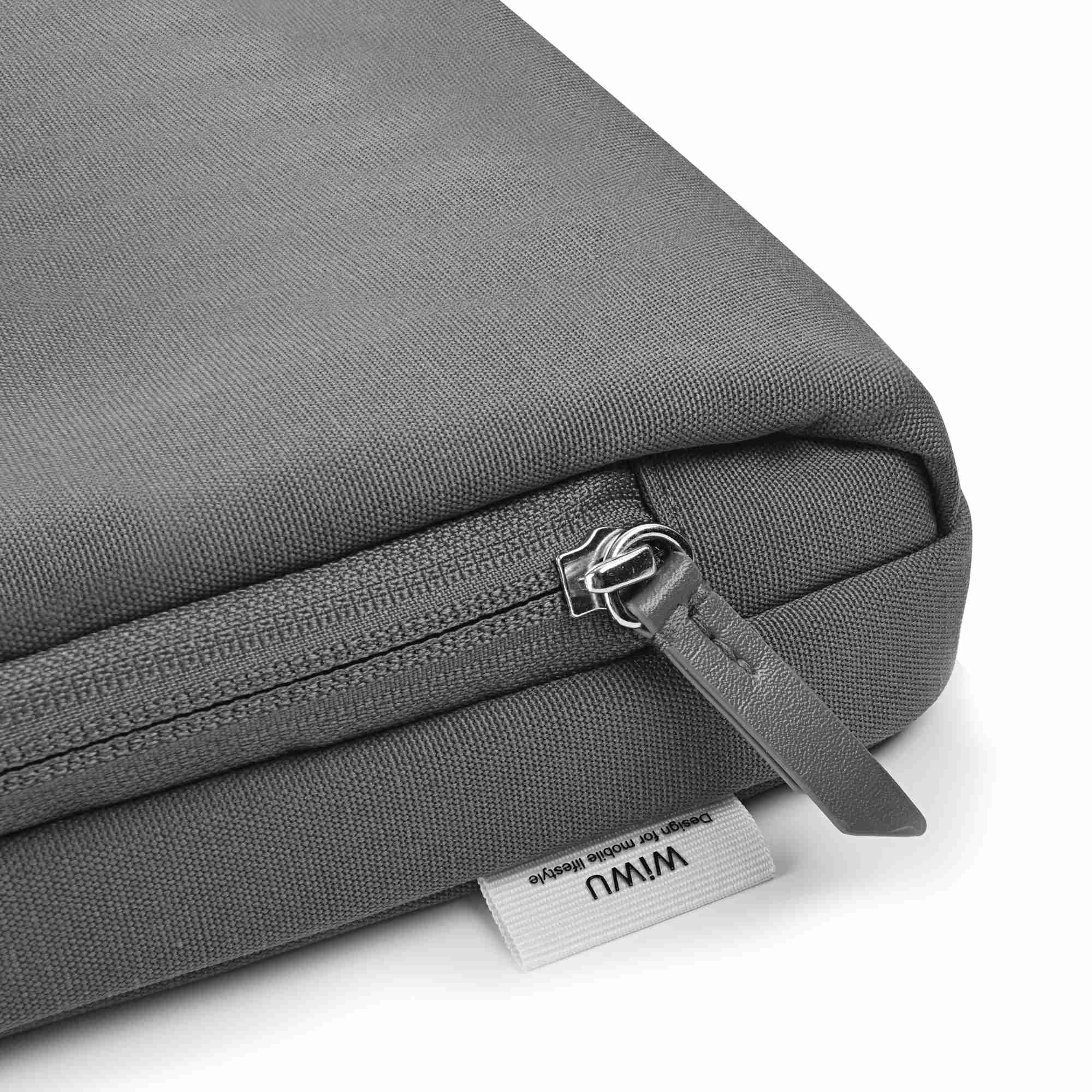 Wiwu ORA 14-inch 450D Polyester Waterproof Laptop Sleeve Handbag Notebook Carrying Bag - Ivory Yellow