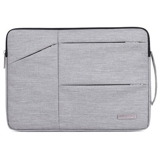 Canvasartisan L2-08 15-inch Notebook Zipper Tote Pouch Shockproof Laptop Sleeve Bag (with Handle) - Grey