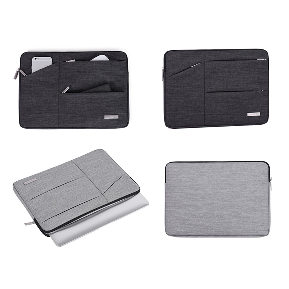 Canvasartisan L2-08 11-inch Notebook Protective Carrying Bag Business Laptop Zipper Sleeve Bag (No Handle) - Grey