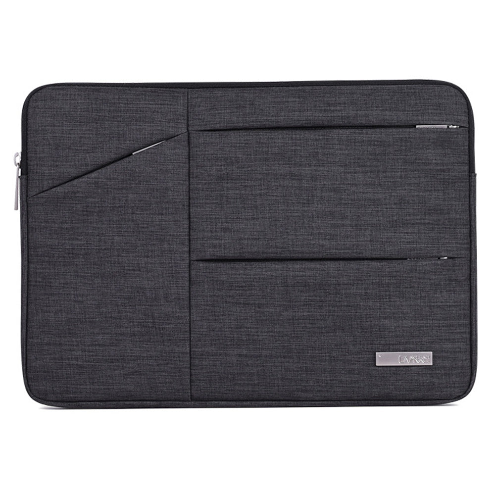 Canvasartisan L2-08 Stylish Business 14-inch Laptop Zipper Carrying Pouch Waterproof Notebook Sleeve Bag (No Handle) - Black
