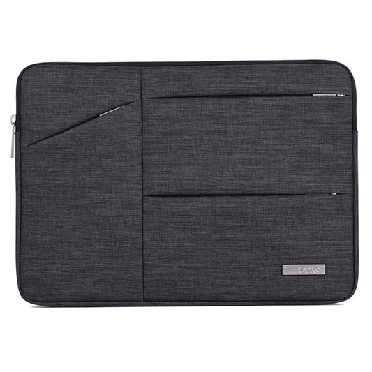 Canvasartisan L2-08 Stylish Business 14-inch Laptop Zipper Carrying Pouch Waterproof Notebook Sleeve Bag (No Handle) - Black