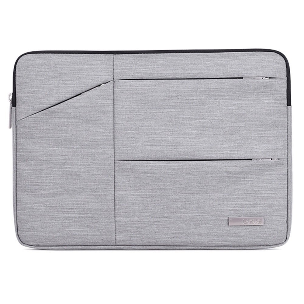 Canvasartisan L2-08 Stylish Business 14-inch Laptop Zipper Carrying Pouch Waterproof Notebook Sleeve Bag (No Handle) - Grey