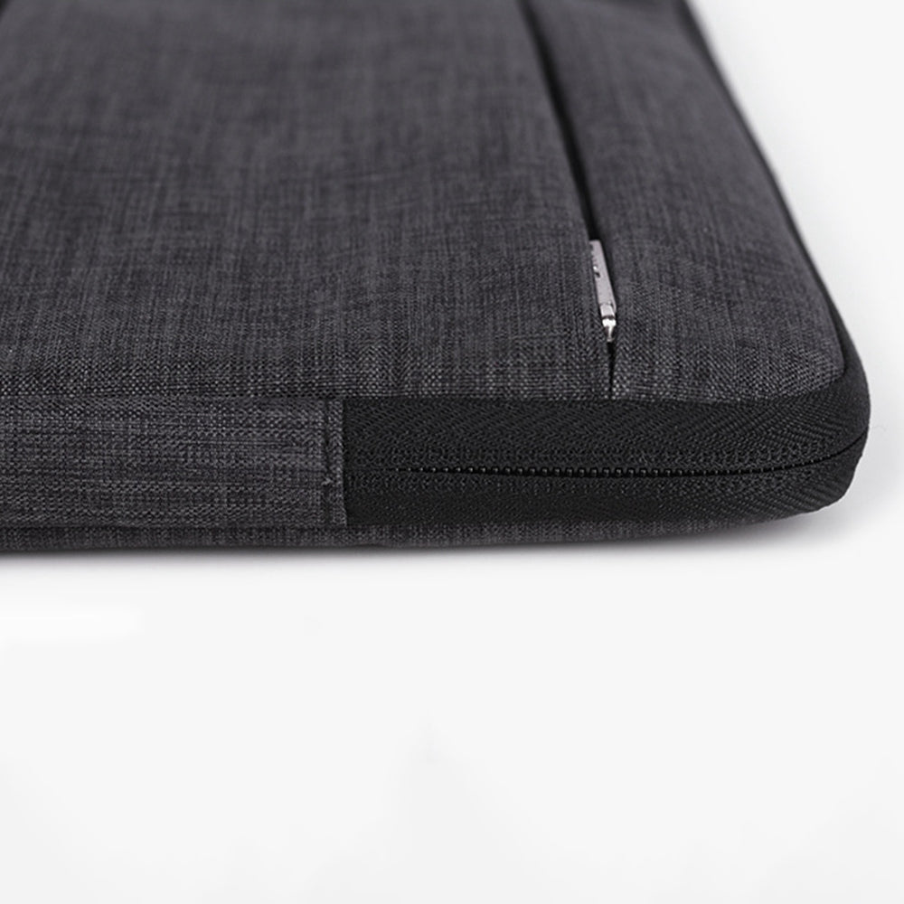 Canvasartisan L2-08 Stylish Business 14-inch Laptop Zipper Carrying Pouch Waterproof Notebook Sleeve Bag (No Handle) - Grey