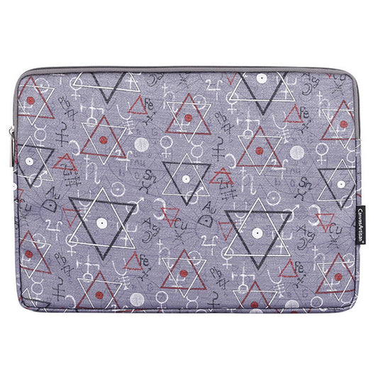Canvasartisan H26-01 11-inch Laptop Carrying Bag Geometric Print Shockproof Notebook Protective Sleeve