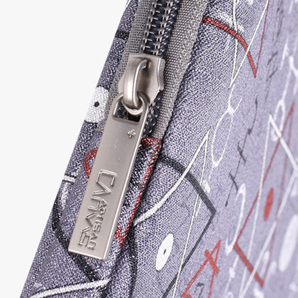 Canvasartisan H26-01 13-inch Laptop Zipper Pouch Geometric Print Carrying Bag Notebook Protective Sleeve