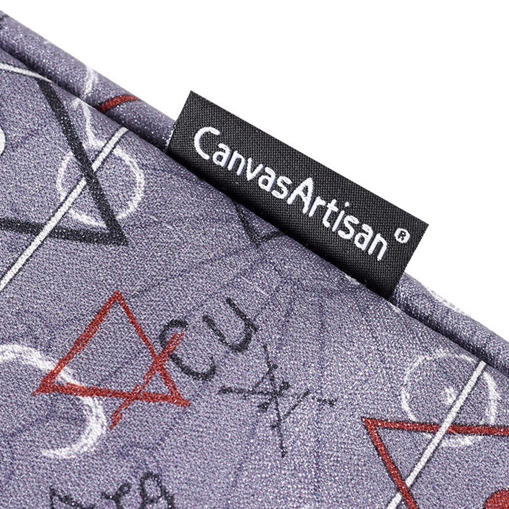 Canvasartisan H26-01 15-inch Laptop Collision Resistant Portable Zipper Bag Geometric Print Notebook Protective Sleeve