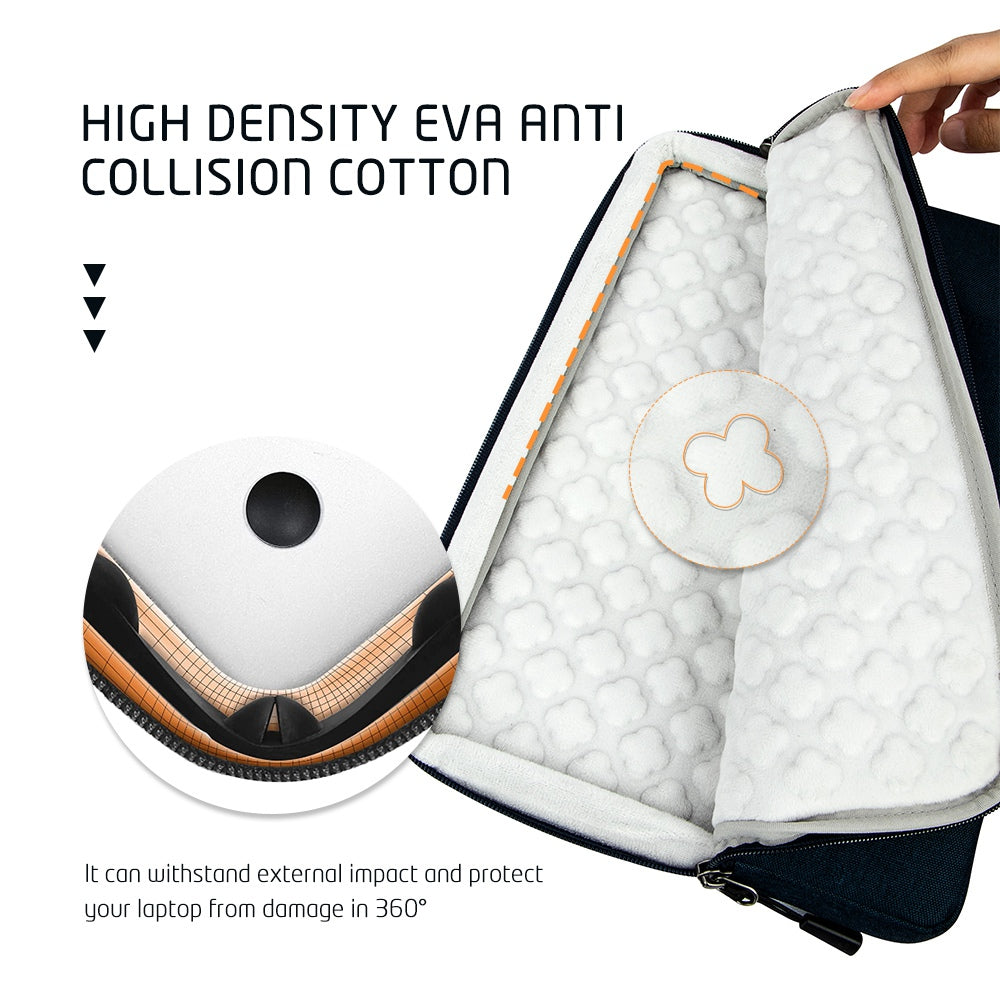 Uniqkart VL025 13 Inch Multifunction Notebook Computer Slim Sleeve Case Laptop Carrying Bag for MacBook - Pink