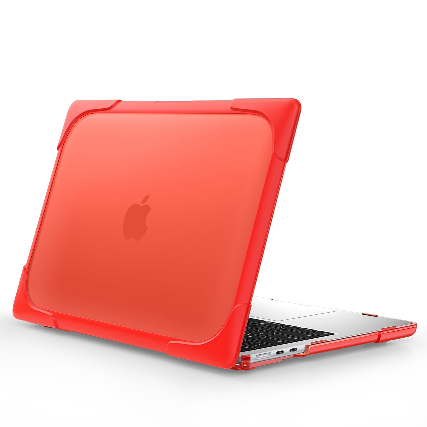Laptop Case for MacBook Air 13 inch (2022) A2681 Protective Case Notebook Computer Anti-Scratch Cover with Stand - Red