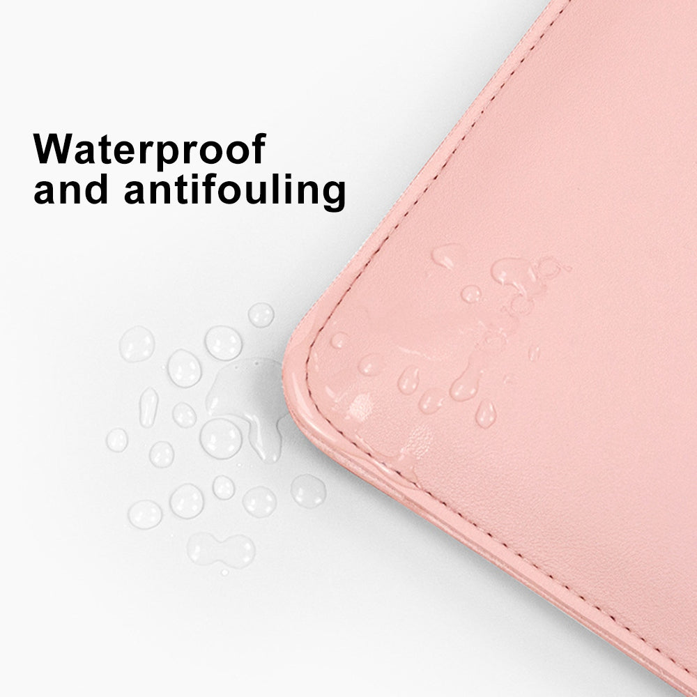 Uniqkart for 15 / 15.6-inch Laptop Protective Case Waterproof PU Leather Notebook Sleeve Carrying Bag - Sky Blue