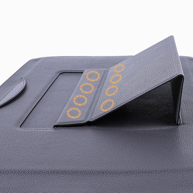 SS-29 Laptop Sleeve for 15-16 inch Notebook, Ultrafiber Leather Waterproof Sleeve Bag Vertical Computer Storage Bag with Stand - Dark Blue