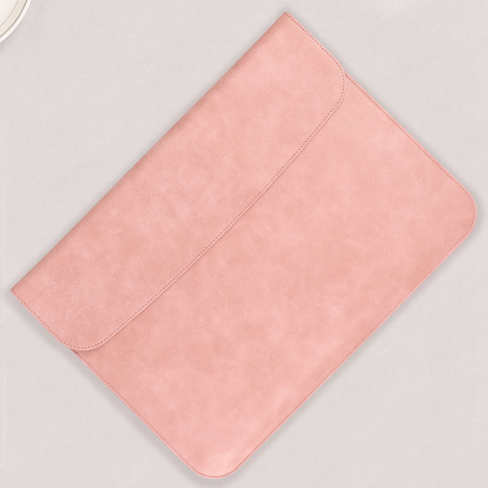 SS13 15.4 Inch Laptop Case Sleeve Waterproof PU Leather Mouse Pad Notebook Computer Pouch Mouse Mat Thin Bag - Sky Blue