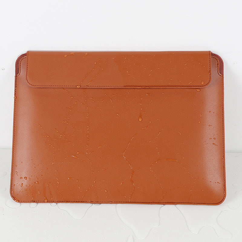 SS07 Laptop Sleeve for Microsoft Surface Pro 3 / 4 / 5 / 6 / 7 / 8 / X, Cowhide Leather Briefcase Carrying Bag Waterproof Anti-Scratch Computer Protective Skin - Brown