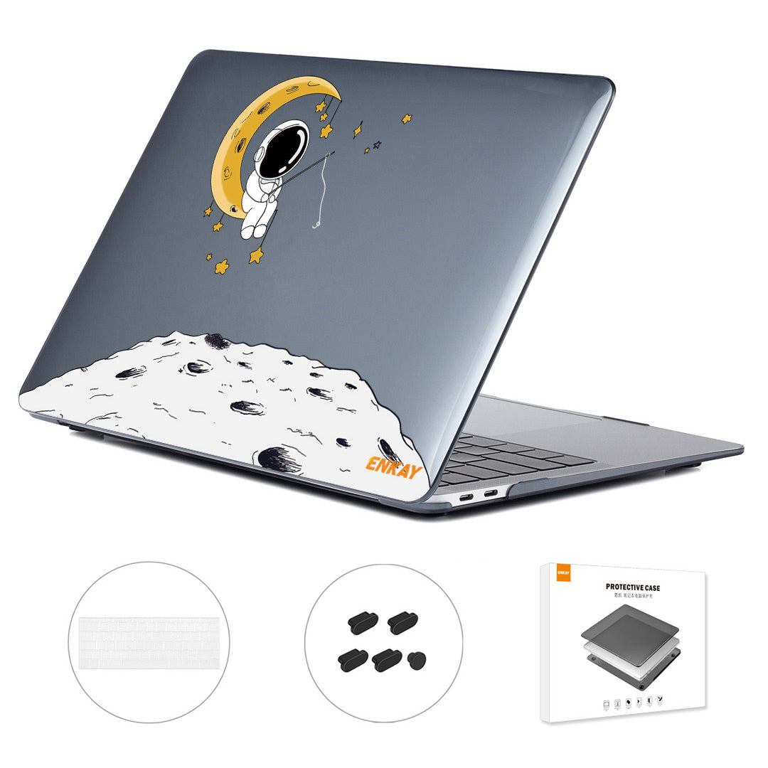 Protective Case for MacBook Pro 15 inch (2016) A1707 / A1990 (US Version) Astronaut Pattern Anti-Drop Case with TPU Keyboard Film + Dust-Proof Plugs - Astronaut No.3