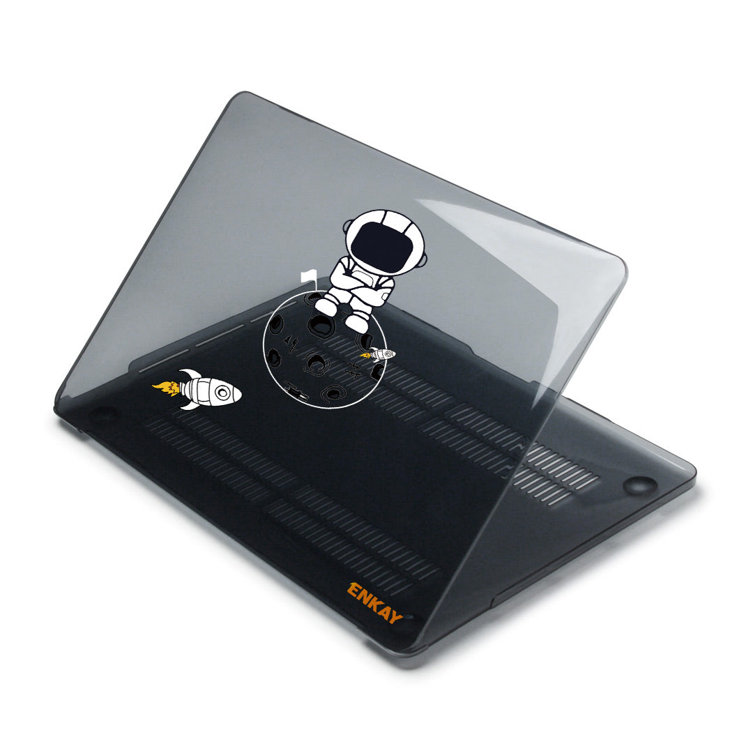 For MacBook Air 13 inch (2020) A2179 / A2337 (US) Astronaut Pattern Anti-Scratch Laptop Case with TPU Keyboard Cover + Dust-Proof Plugs - Astronaut No.4