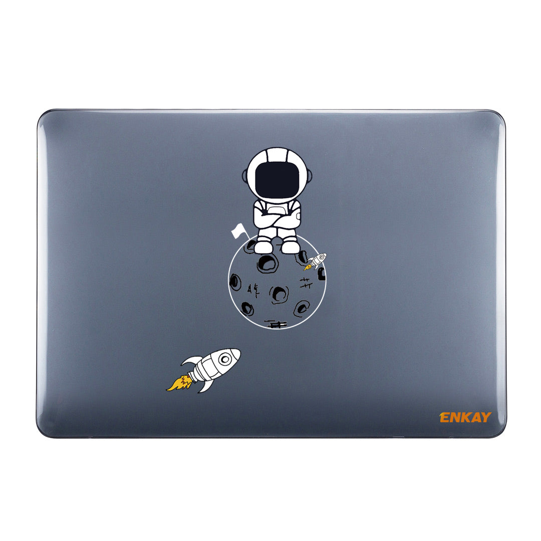 For MacBook Air 13 inch (2020) A2179 / A2337 (US) Astronaut Pattern Anti-Scratch Laptop Case with TPU Keyboard Cover + Dust-Proof Plugs - Astronaut No.4