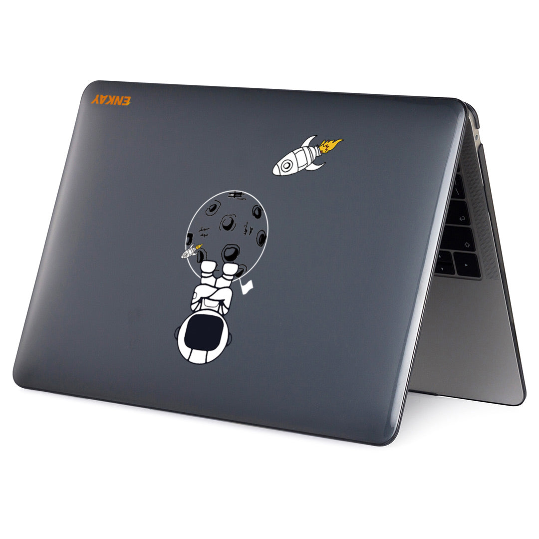 For MacBook Air 13 inch (2020) A2179 / A2337 (US) Astronaut Pattern Anti-Scratch Laptop Case with TPU Keyboard Cover + Dust-Proof Plugs - Astronaut No.4