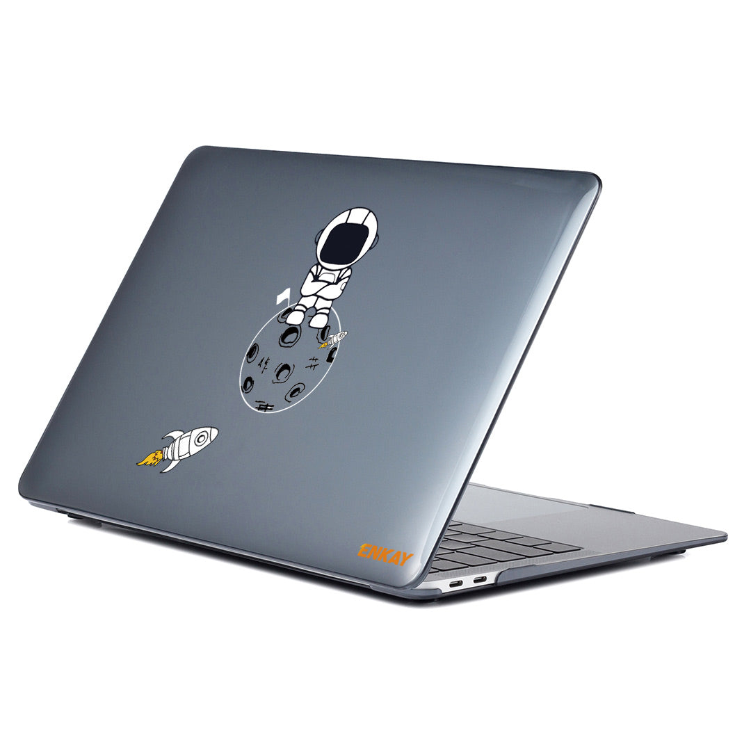 For MacBook Pro 13 inch (2020) A2251 / A2289 / A2338 (US Version) Protective Cover Astronaut Pattern Anti-Scratch Laptop Case with TPU Keyboard Film + Dust-Proof Plugs - Astronaut No.4