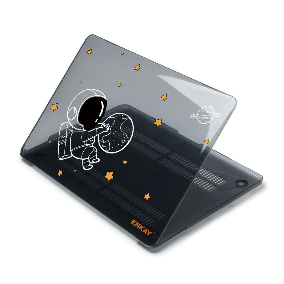 For MacBook Pro 13 inch (2020) A2251 / A2289 / A2338 (US Version) Protective Cover Astronaut Pattern Anti-Scratch Laptop Case with TPU Keyboard Film + Dust-Proof Plugs - Astronaut No.5