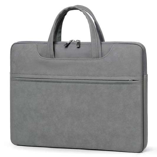 Copton 031 Series 13-14 Inch Laptop Bag Zipper Notebook PC Carrying Handbag Protection Matte Texture Surface Sleeve - Dark Grey