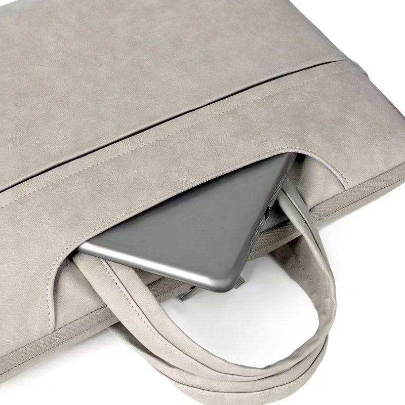 Copton 031 Series 15.6 Inch Notebook Computer Handbag  Anti-scratch Matte Surface Protection Sleeve Zipper Laptop Bag - Light Green
