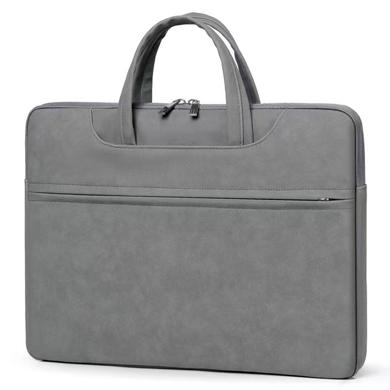 Copton 031 Series 15.6 Inch Notebook Computer Handbag  Anti-scratch Matte Surface Protection Sleeve Zipper Laptop Bag - Dark Grey