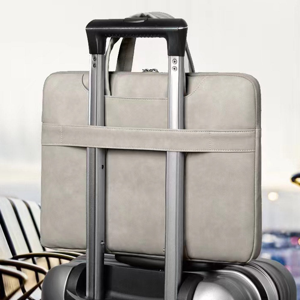 Copton 031 Series 15.6 Inch Notebook Computer Handbag  Anti-scratch Matte Surface Protection Sleeve Zipper Laptop Bag - Dark Grey