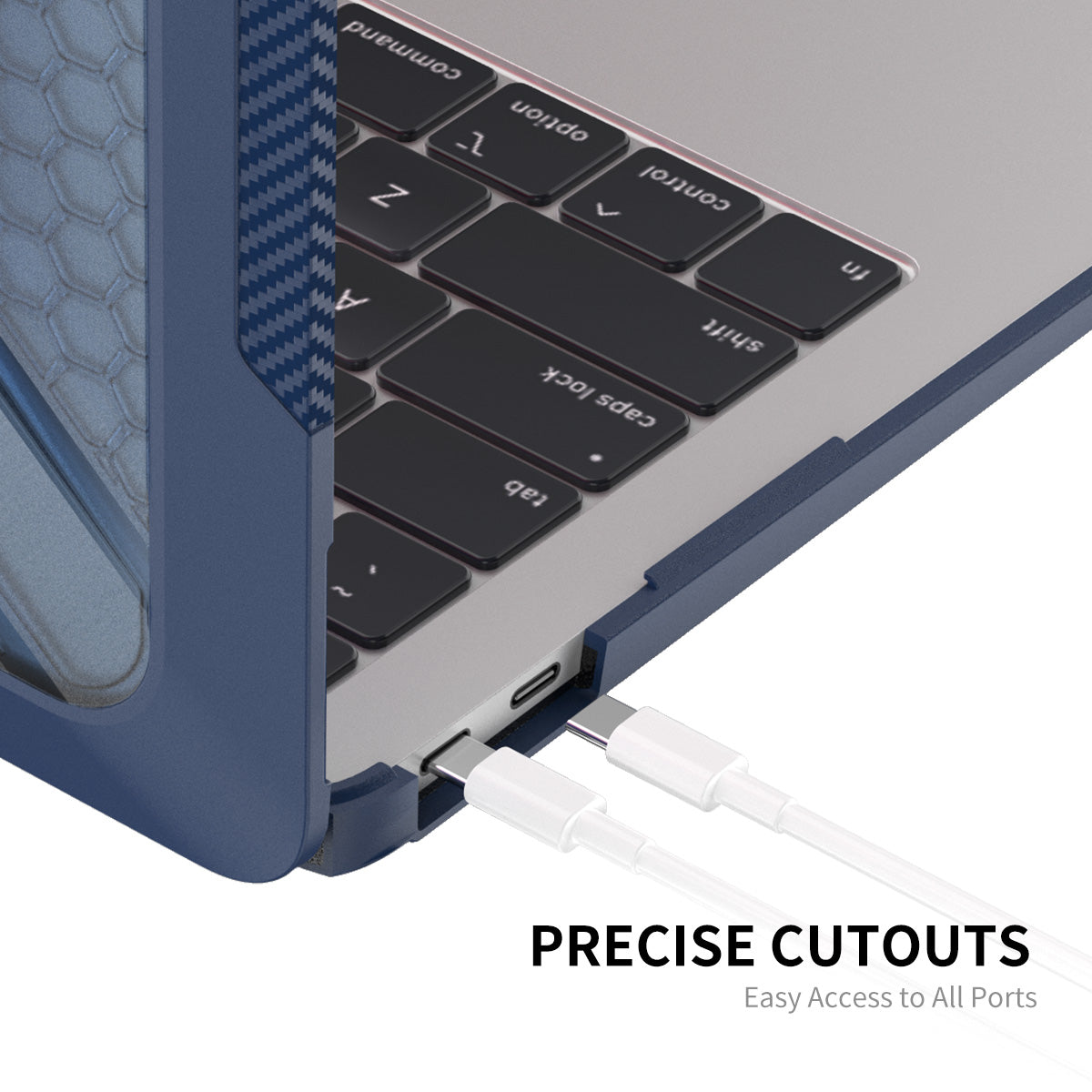 Shockproof Slim Case for MacBook Air 13 inch (2018) A1932 (EU Version) Anti-Scratch Laptop Case Kickstand Protective Cover with TPU Keyboard Film + Dust-Proof Plugs - Grey