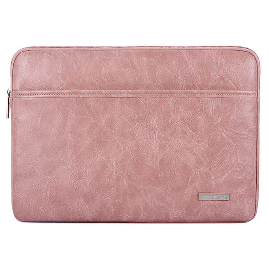 Canvasartisan  L38-06 Portable Sleeve Bag for 13 inch Laptop PU Leather Carrying Case Anti-Scratch Notebook Slim Bag - Pink