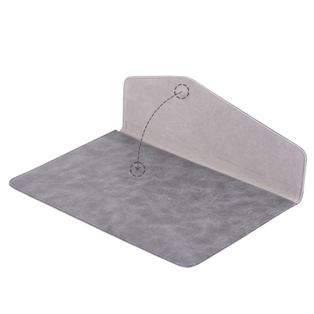 Canvasartisan EL38-03 Shockproof Case for 14 inch Laptops Envelope Carrying Bag Portable PU Leather Bag - Khaki