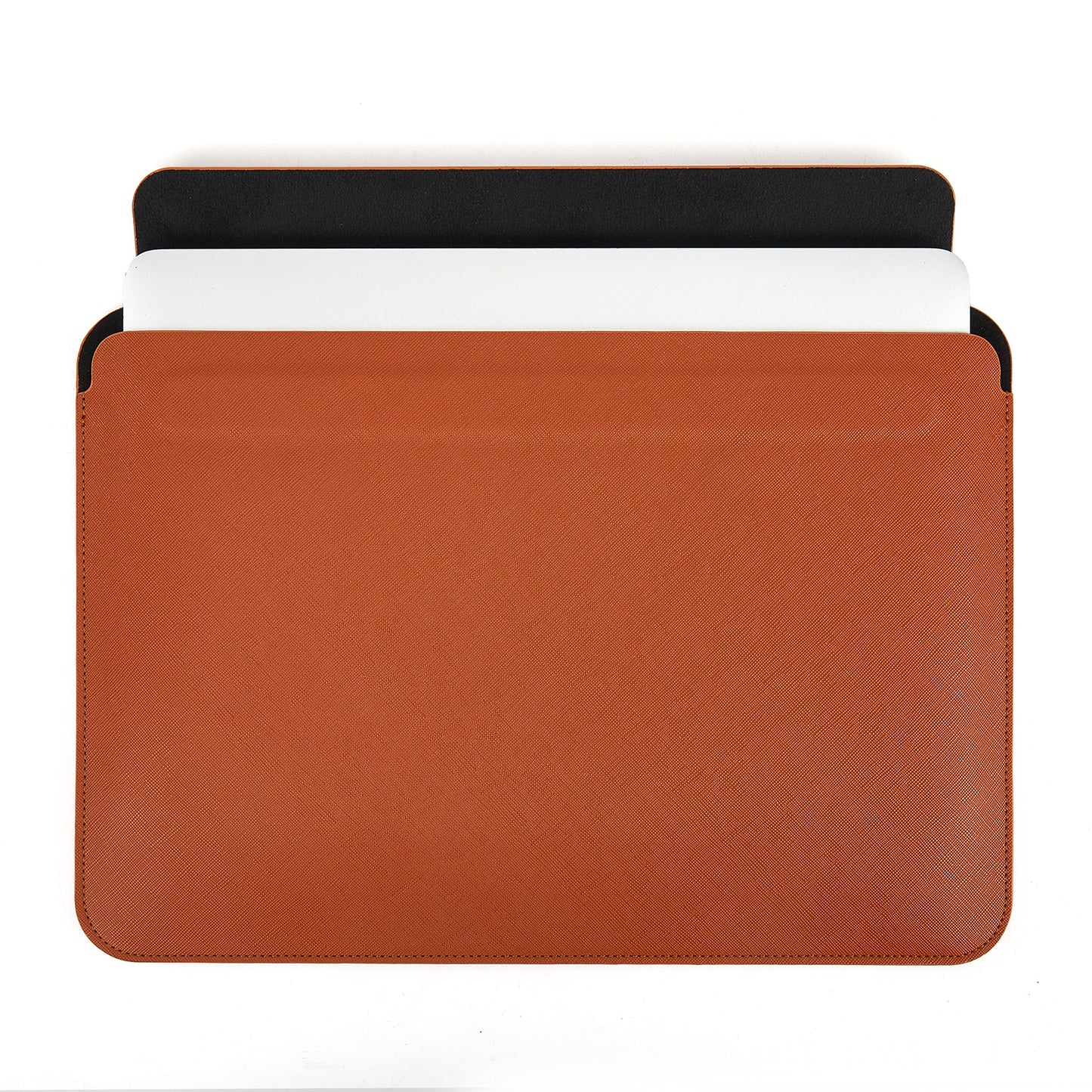 For MacBook Pro 14 inch (2021) Ultra-thin Microfiber Leather Sleeve Bag Waterproof Anti-scratch Laptop Storage Bag - Brown