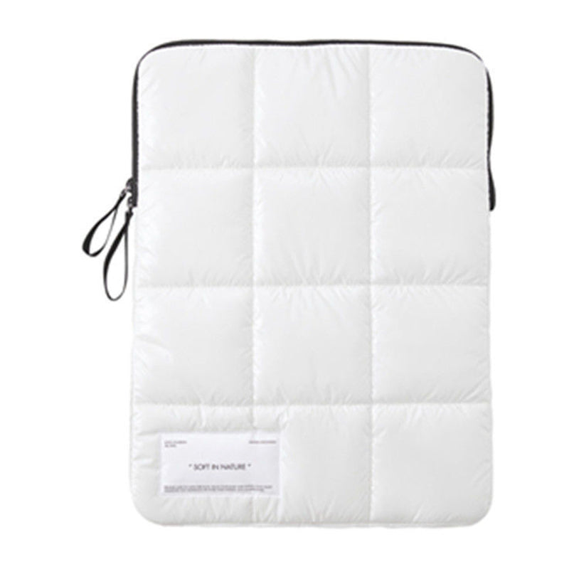15 inch Notebook Thicken Protection Sleeve Bag Shock Resistant Laptop Zipper Carrying Pouch - White