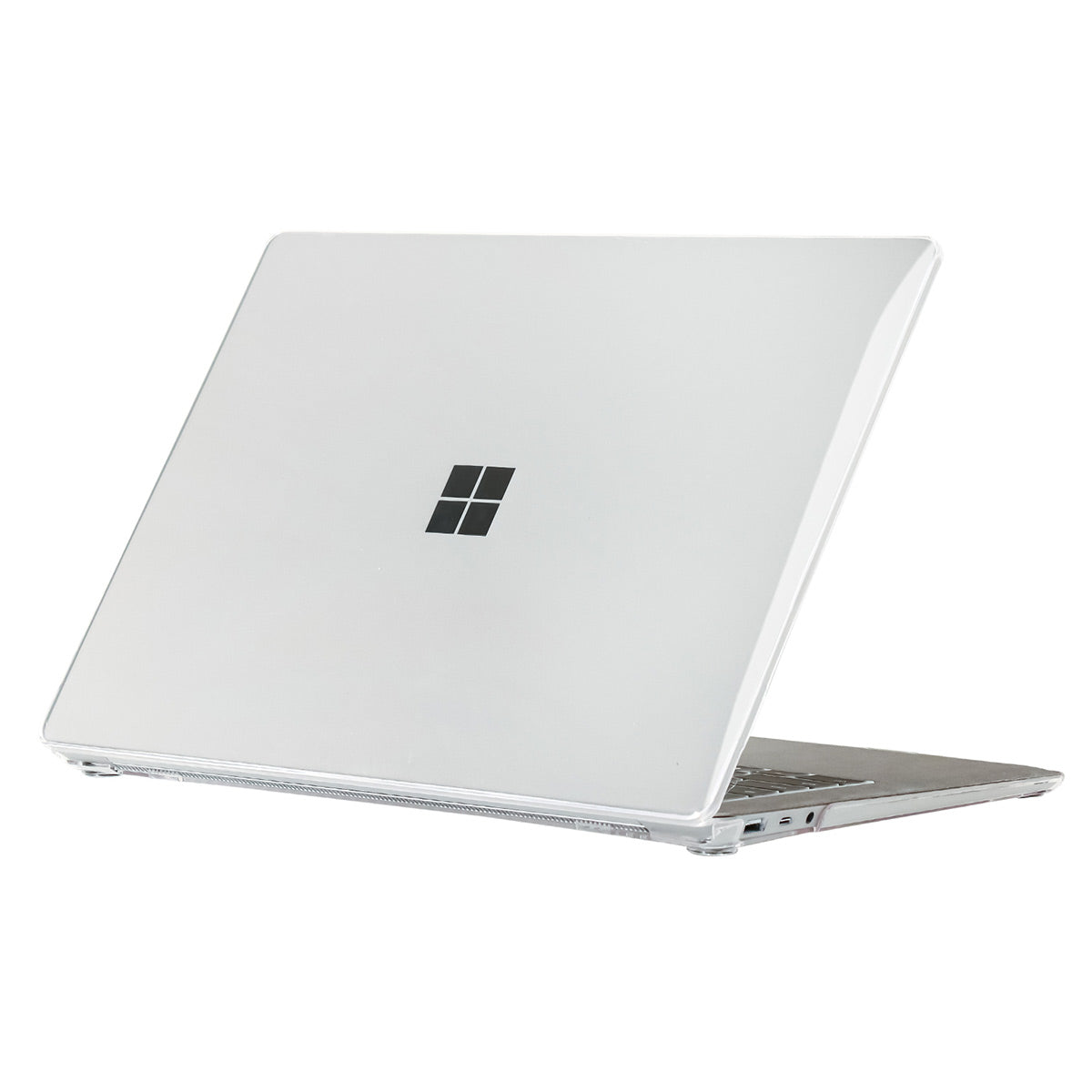 Laptop Case for Microsoft Surface Laptop 3 / 4 / 5 13.5 (1769 / 1867 / 1958 / 1950) Notebook Cover Alcantara Keyboard Version - Transparent